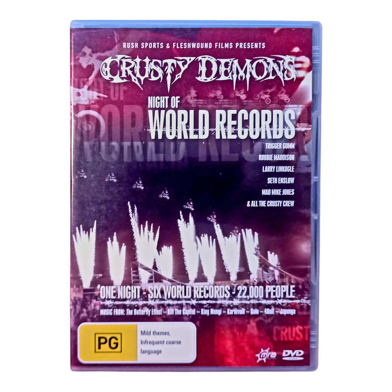 Crusty Demons: Night of World Records DVD Very Good Condition Extreme Sports Action