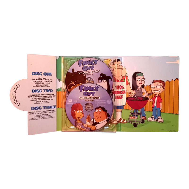 Family Guy Season 8 3-Disc DVD Box Set Preloved Very Good Condition Region 2