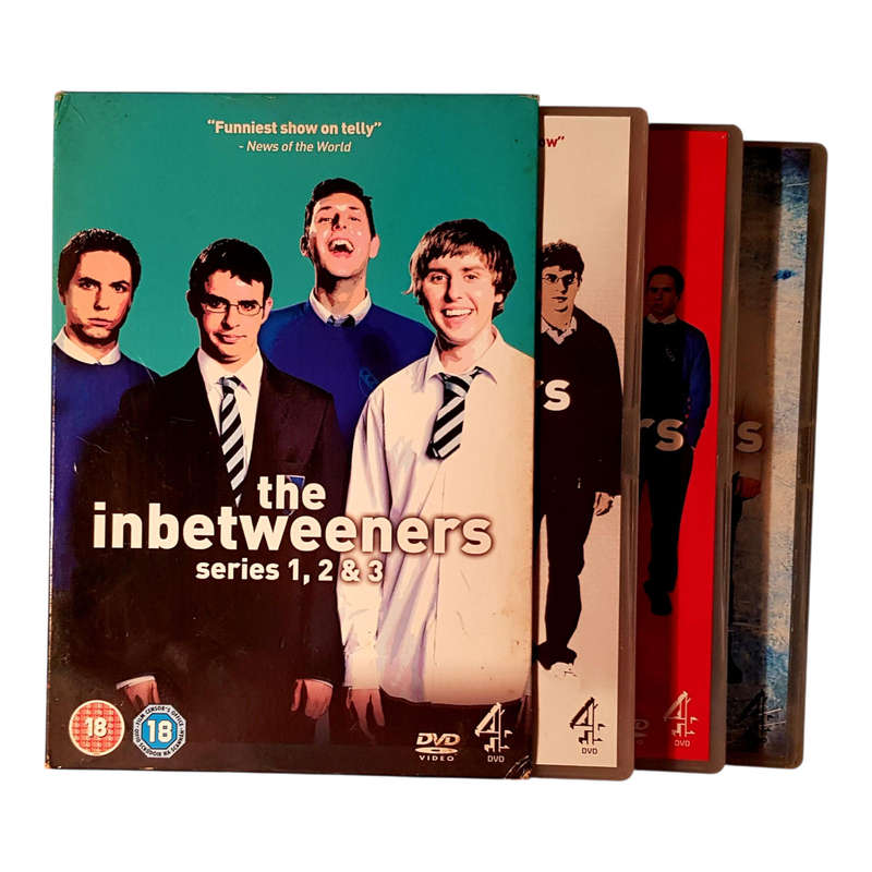 The Inbetweeners Series 1, 2 & 3  DVD Box Set Region 2 | Very Good Condition