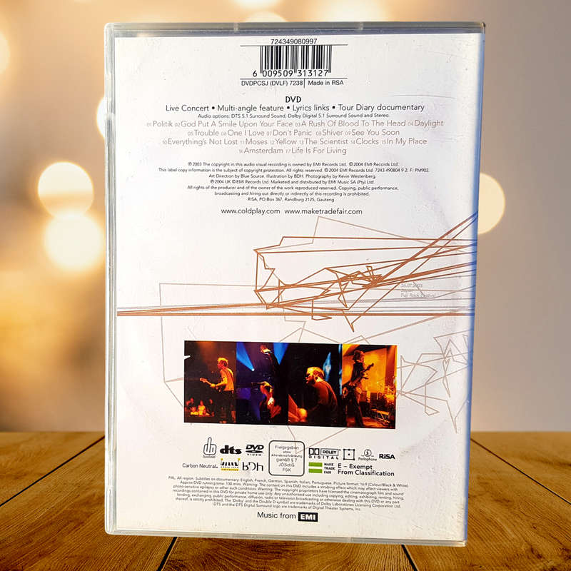 DVD Coldplay Live 2003
