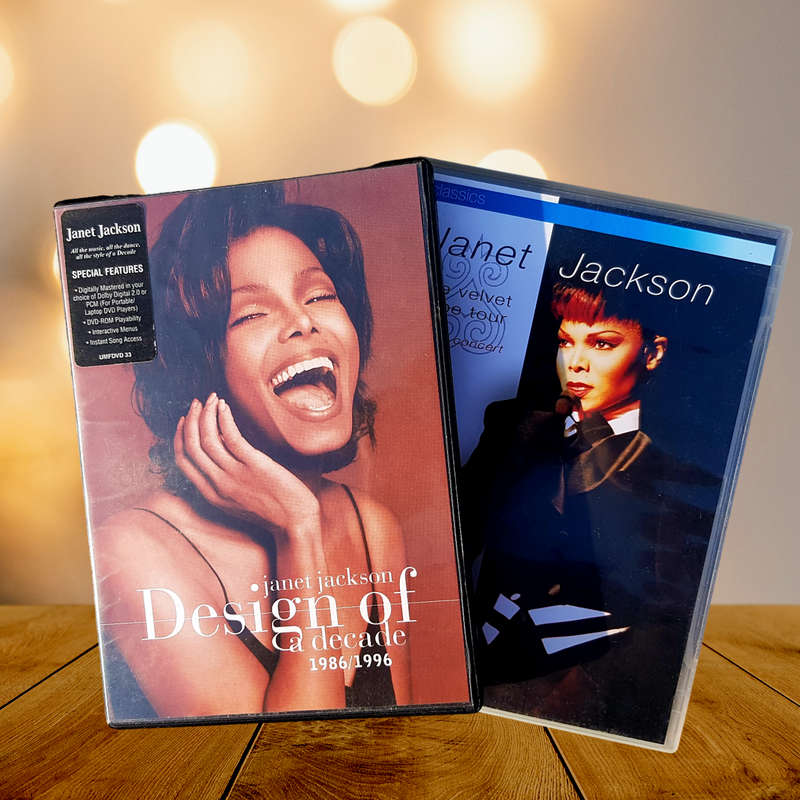 Janet Jackson DVD Lot - The Velvet Rope Tour and Design Of A Decade 1986 / 1996
