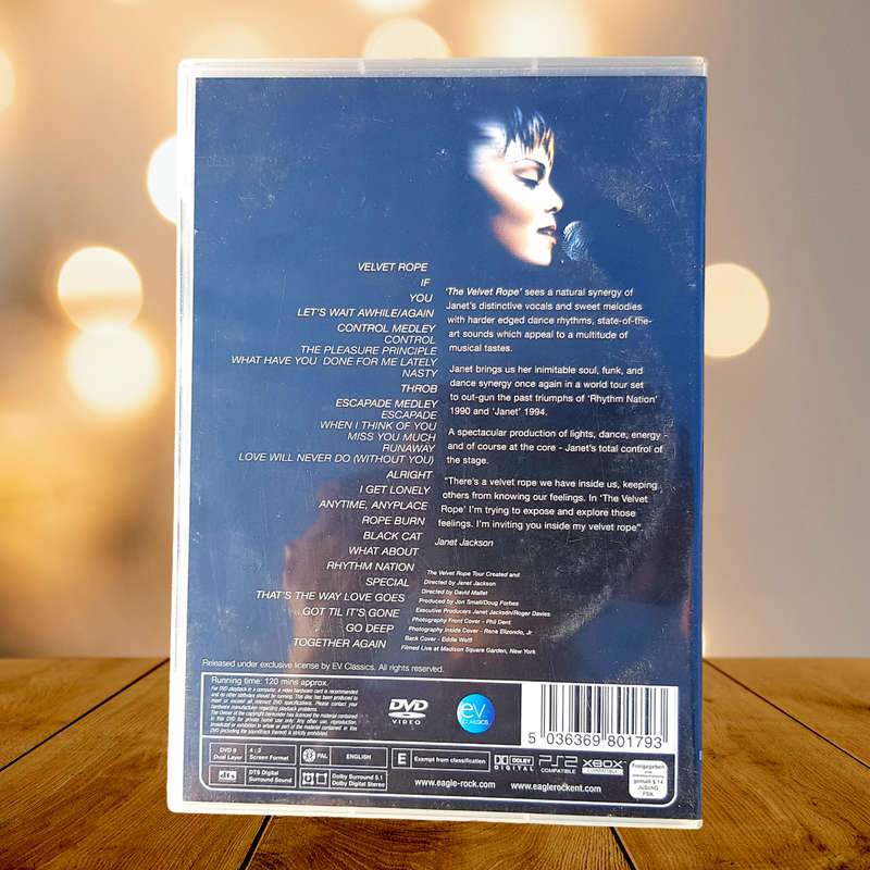 Janet Jackson DVD Lot - The Velvet Rope Tour and Design Of A Decade 1986 / 1996