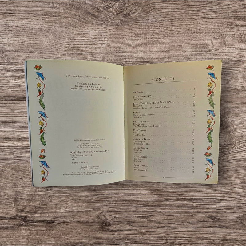 The Memsahib's Cookbook Recipes from the Days of the Raj Rhona Aitken Softcover