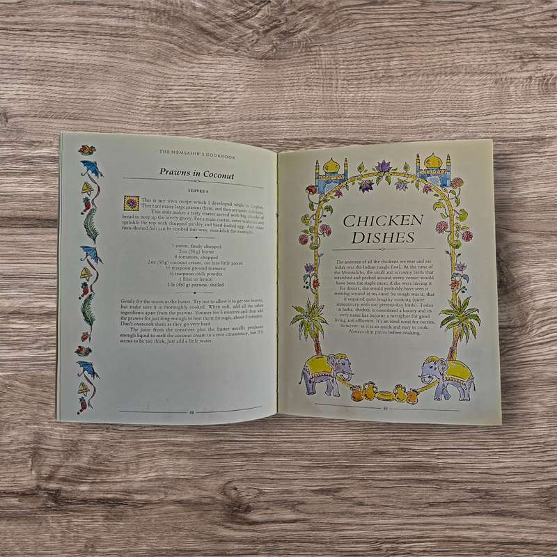 The Memsahib's Cookbook Recipes from the Days of the Raj Rhona Aitken Softcover