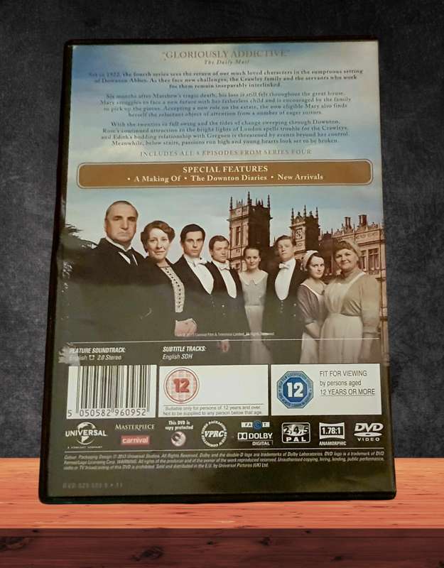 DVD  Downton Abbey: Season 4 [Region 2, 3-Disc Set]  Award-Winning British Period Drama