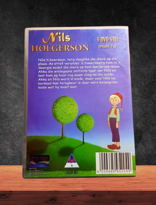 Nils Holgerson DVD Boks Stel 1 Episodes 1-25 Afrikaans Weergawe Animasiereeks