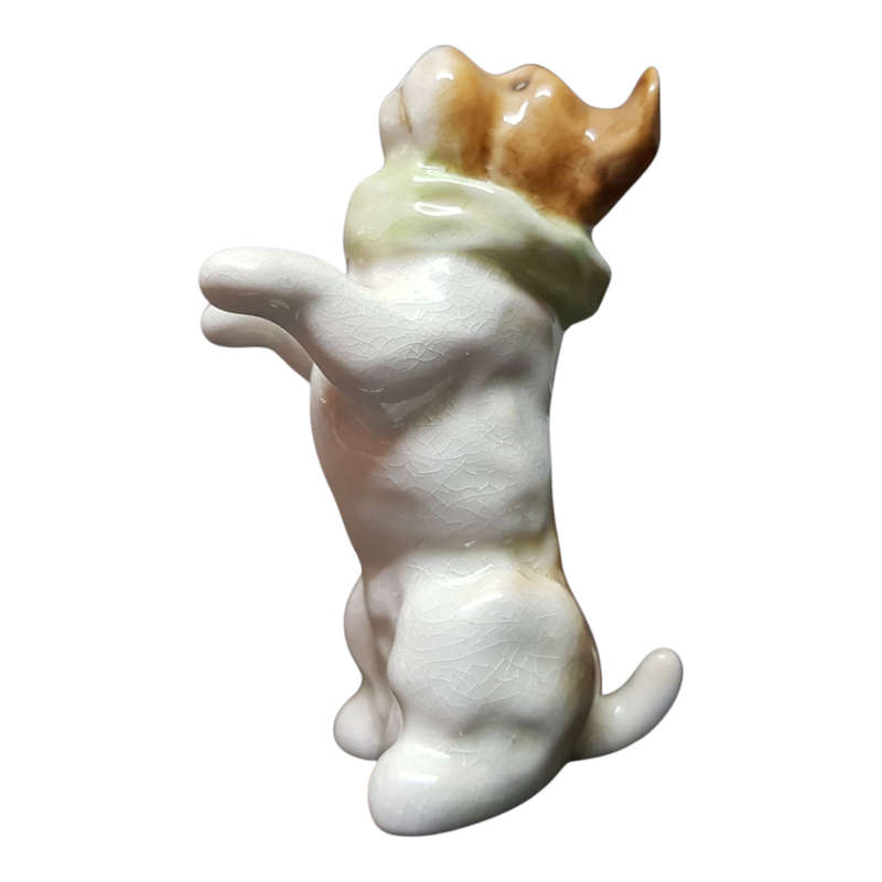 Beswick Dog Figurine #1239 Dog With Ruff Circus Dog Begging 1952-1967