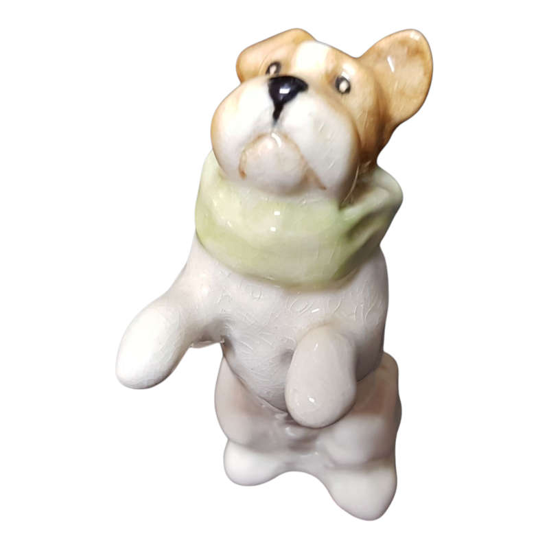 Beswick Dog Figurine #1239 Dog With Ruff Circus Dog Begging 1952-1967