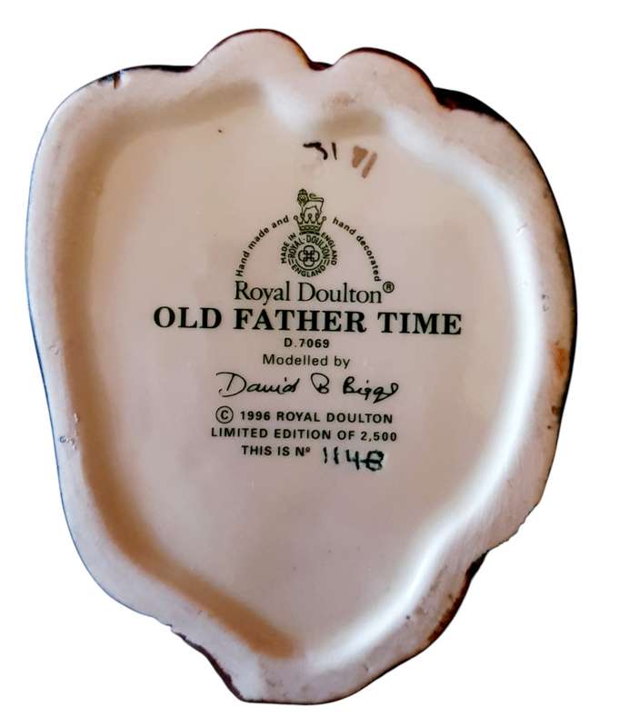 Old Father Time Clock D7069  Royal Doulton Toby Jug