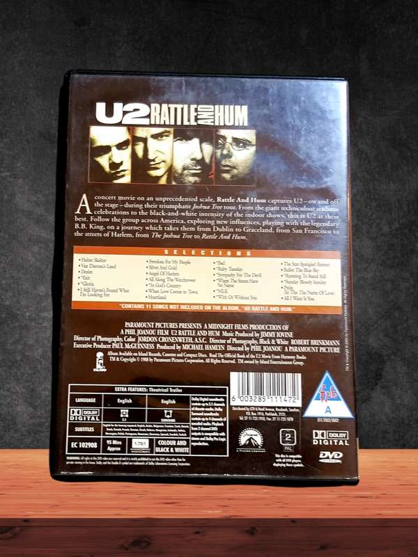 DVD U2 Rattle And Hum