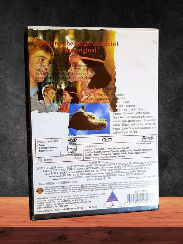 DVDs x 2 The NeverEnding Story & The NeverEnding Story II (The Next Chapter)
