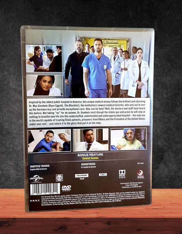 New Amsterdam Season 1 DVD Box Set Medical Drama Series Region 2