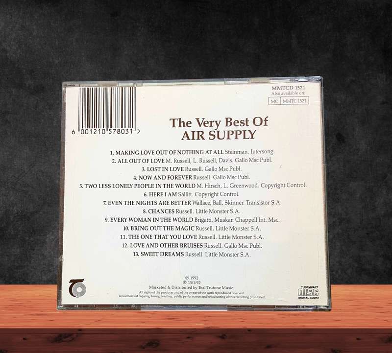 CD Air Supply The Best Of Air Supply