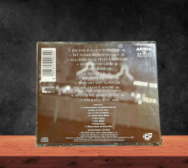 CD - Whitney Houston  I'm Your Baby Tonight