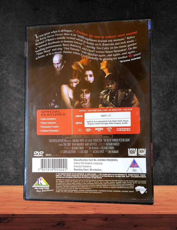 The Rocky Horror Picture Show DVD & CD Soundtrack Combo Cult Classic