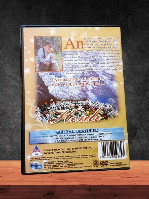 3 x Kids DVDs The New Adventures of Heidi Heidi (Animated) - Pinocchio (Animated)