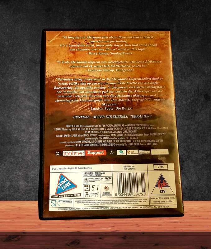 DVD Verraaiers (Traitors) Afrikaans Movie
