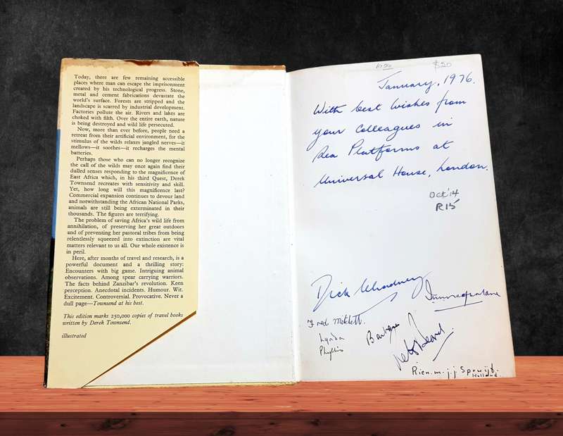 Hardcover Book Wild Africa's Silent Call A Quest Through East Africa 1969