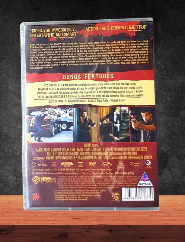 Banshee Complete Seasons 1-4 DVD In 4 Box Sets 15-Disc Collection Region 2