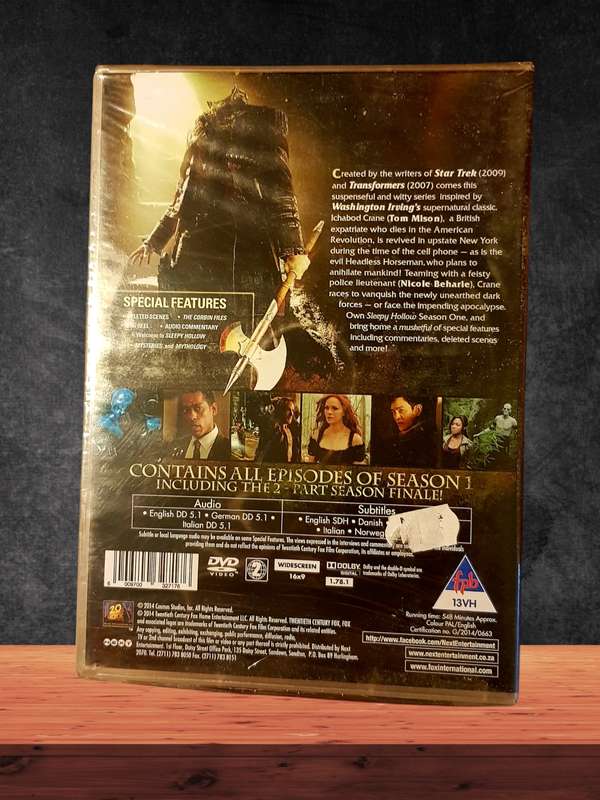 Sleepy Hollow Complete Seasons 1  4 4 x DVD Box Sets Full Series Region 2 Very Good Condition