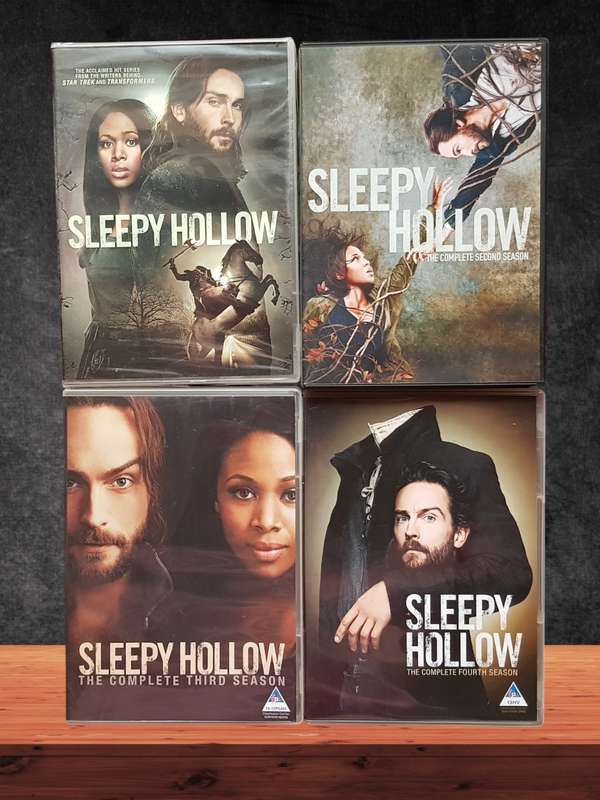 Sleepy Hollow Complete Seasons 1  4 4 x DVD Box Sets Full Series Region 2 Very Good Condition