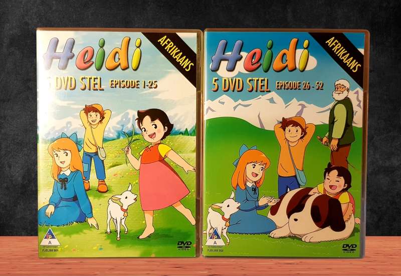 Heidi Volledige 10 x DVD Boksstel Reeks 150 Afrikaanse Animasiereeks Baie Goeie Toestand