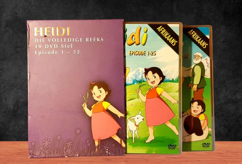 Heidi Volledige 10 x DVD Boksstel Reeks 150 Afrikaanse Animasiereeks Baie Goeie Toestand