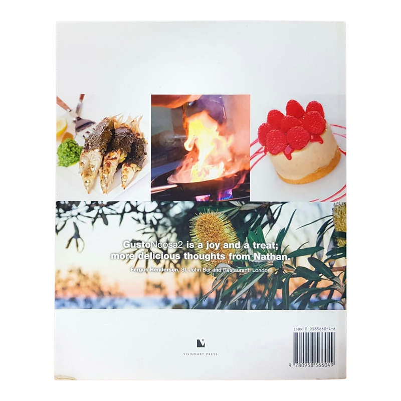 Softcover Cookbook Gusto Noosa 2 Signed by Nathan Hall