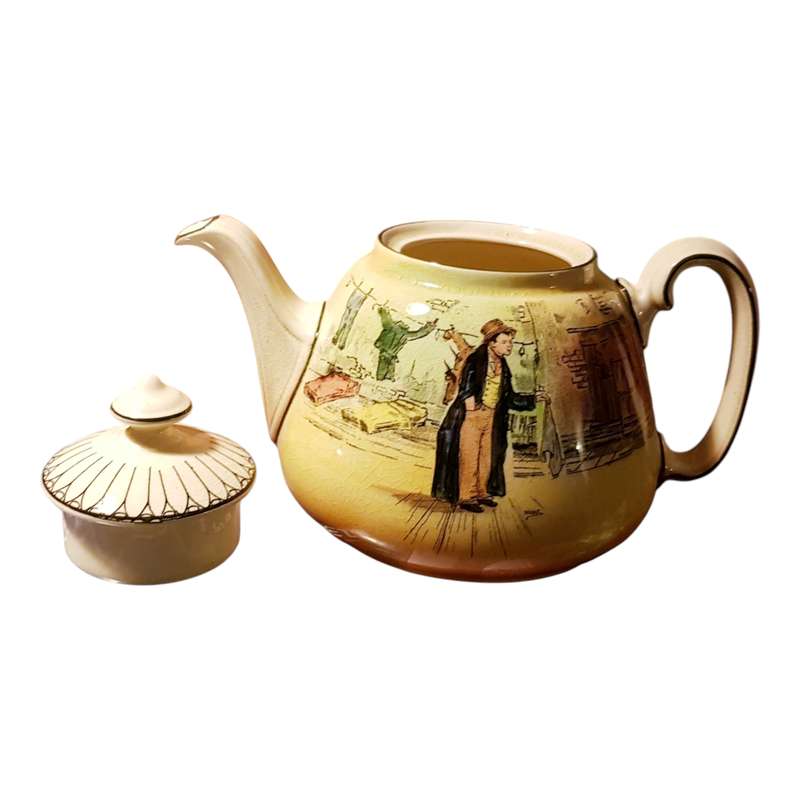 Royal Doulton Artful Dodger Dickens Ware Joan Teapot D5175 c1935  Rare Vintage