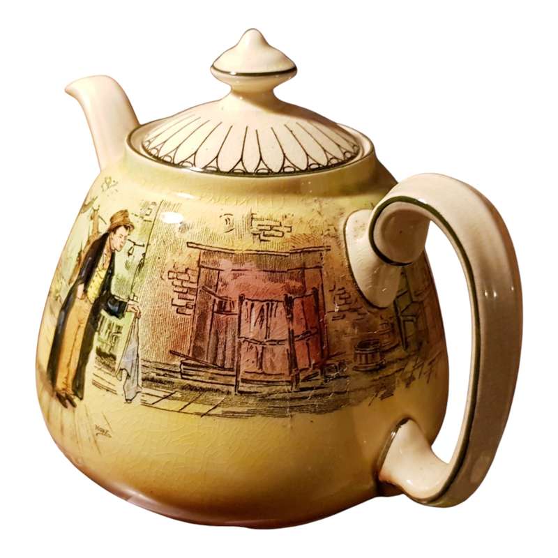 Royal Doulton Artful Dodger Dickens Ware Joan Teapot D5175 c1935  Rare Vintage