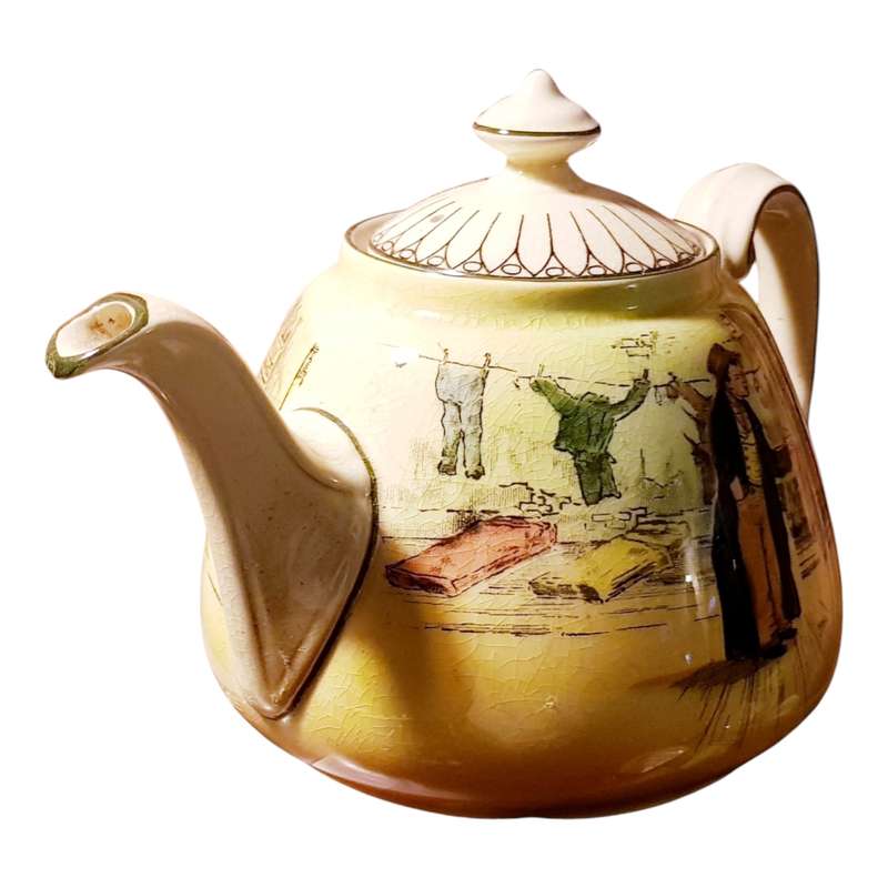 Royal Doulton Artful Dodger Dickens Ware Joan Teapot D5175 c1935  Rare Vintage