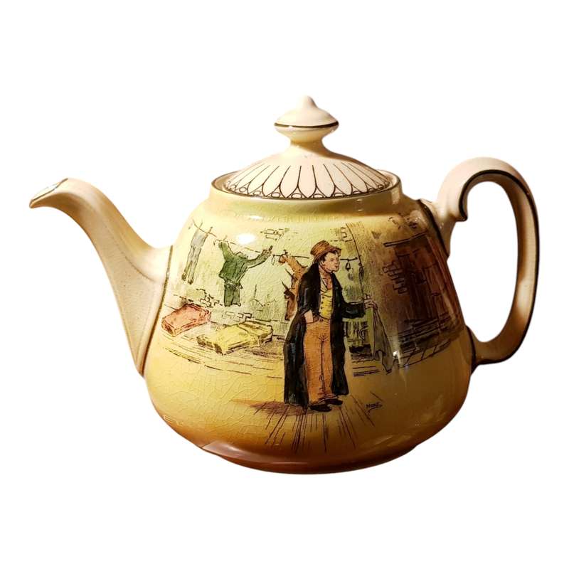 Royal Doulton Artful Dodger Dickens Ware Joan Teapot D5175 c1935  Rare Vintage