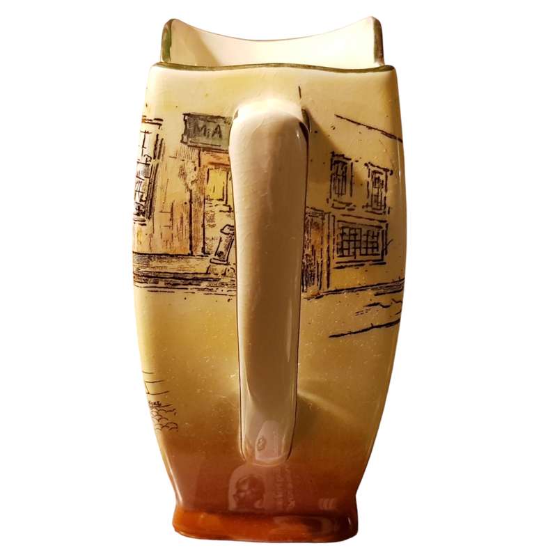 Royal Doulton Bill Sykes Dickens Ware Jug D5175  Friar Shape, Vintage c1930s