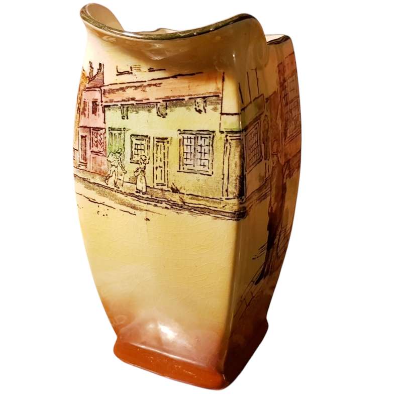 Royal Doulton Bill Sykes Dickens Ware Jug D5175  Friar Shape, Vintage c1930s