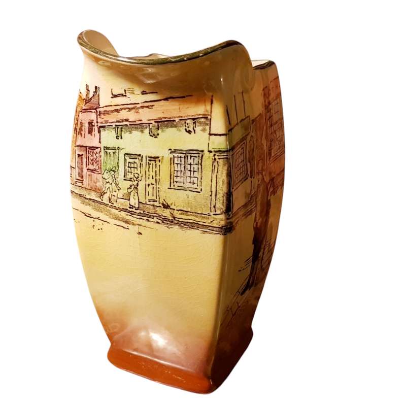 Royal Doulton Bill Sykes Dickens Ware Jug D5175  Friar Shape, Vintage c1930s