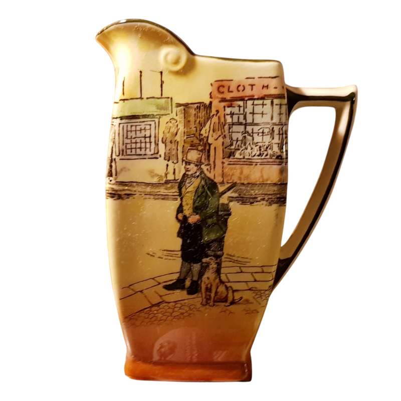 Royal Doulton Bill Sykes Dickens Ware Jug D5175  Friar Shape, Vintage c1930s