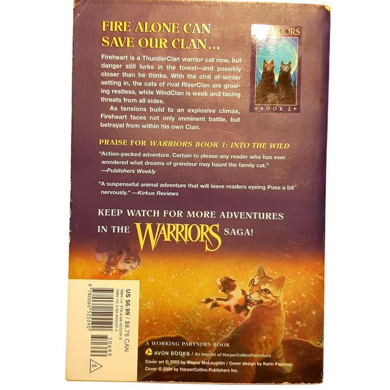 Warrior Cats: Volumes 1 to 4  The Prophecies Begin by Erin Hunter (Softcover Set)