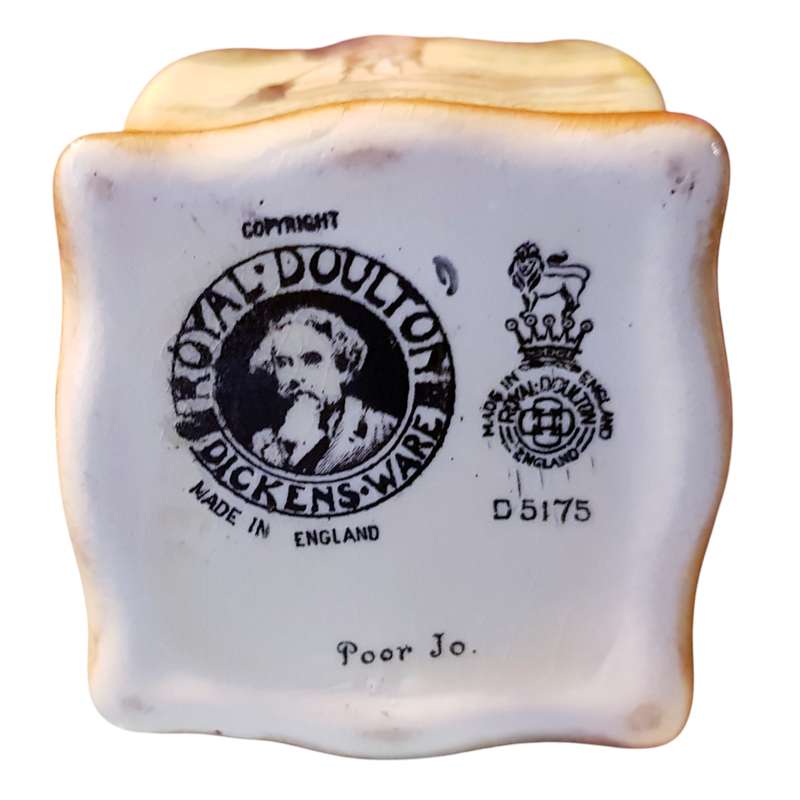 Royal Doulton Dickens Poor Joe Small Rectangle Vase D5175