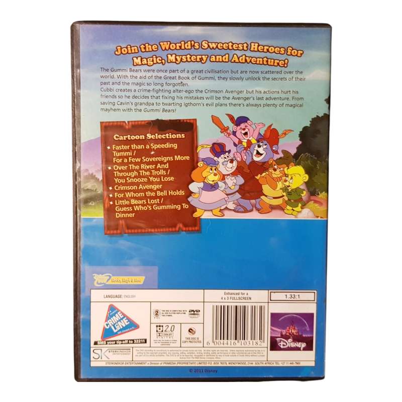 The Adventures of the Gummi Bears Volume 1 DVD Region 2 Classic Animated Series