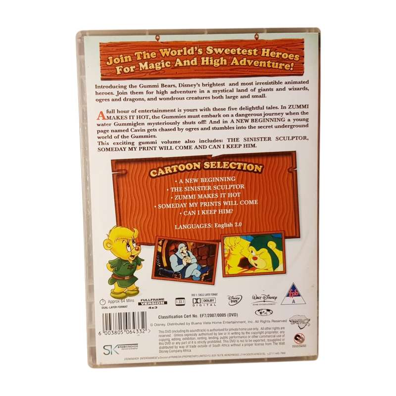 The Adventures of the Gummi Bears Volume One DVD Region 2 Classic Animated Series
