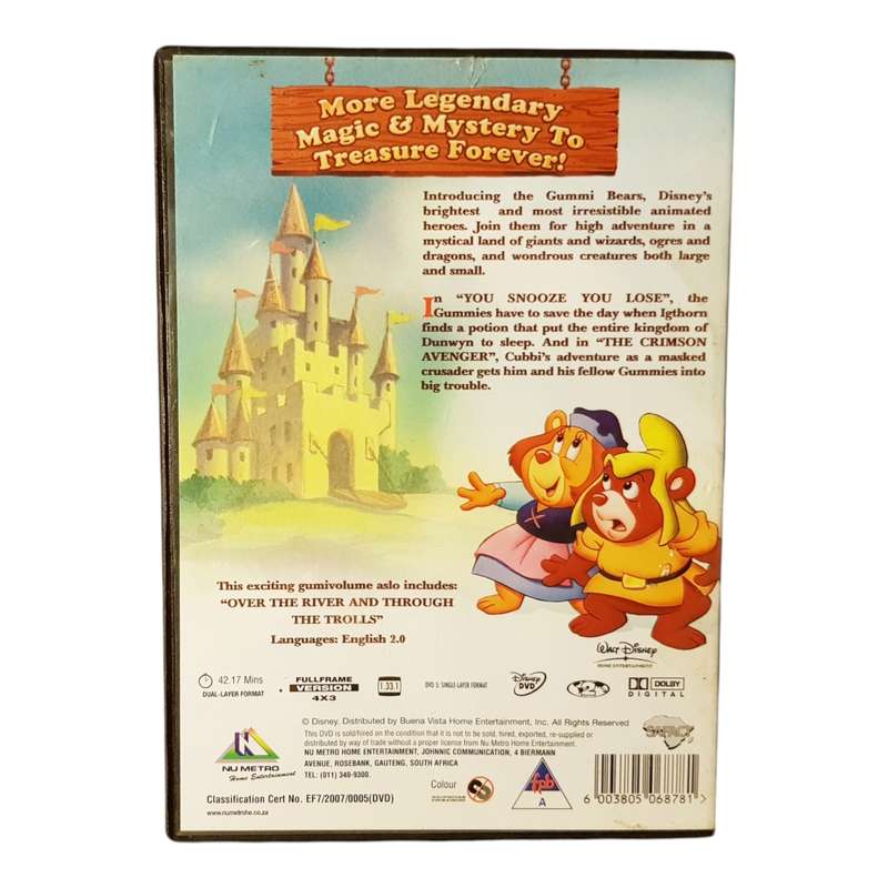 The Adventures of the Gummi Bears Volume Seven DVD Region 2 Good Condition