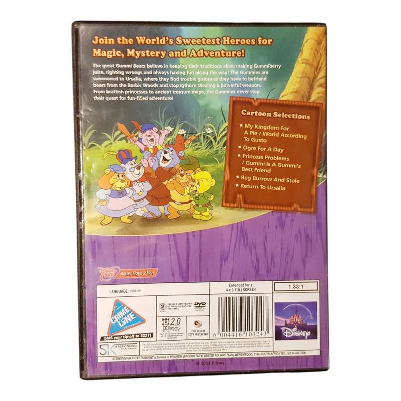 The Adventures of the Gummi Bears Volume Six DVD Region 2 Classic Animated Series