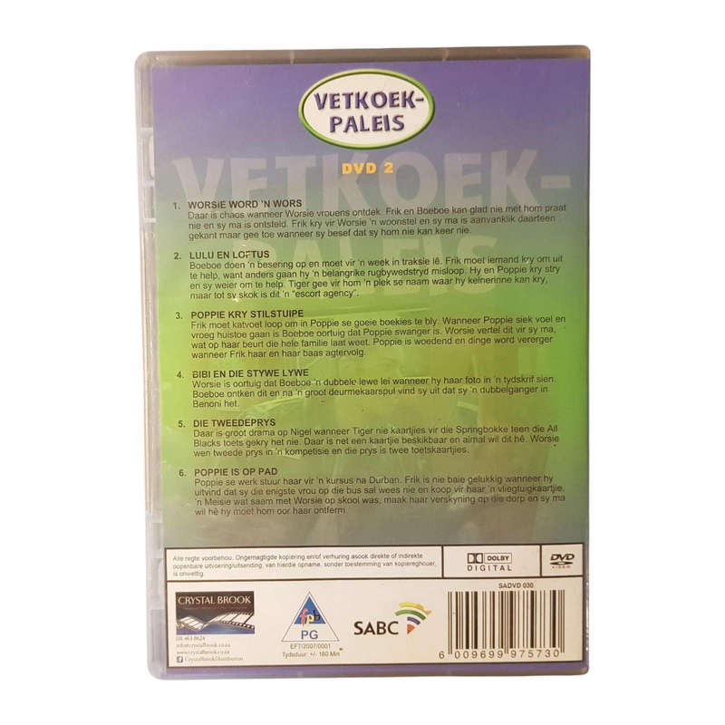 DVD - Vetkoek Paleis - Deel 2  Preloved in Baie Goeie Toestand