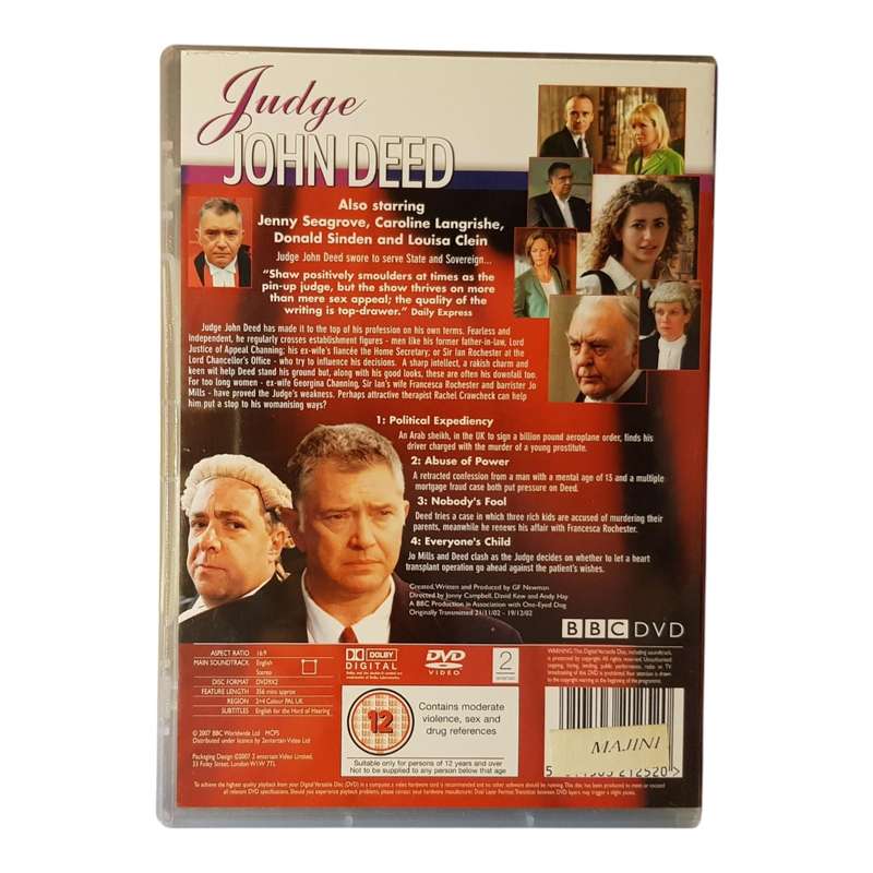 Judge John Deed Complete Series (Seasons 1 to 4) Region 2 DVD Box Sets in Very Good C