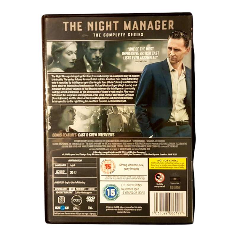 The Night Manager The Complete Series Region 2 DVD Preloved in Very Good Condition