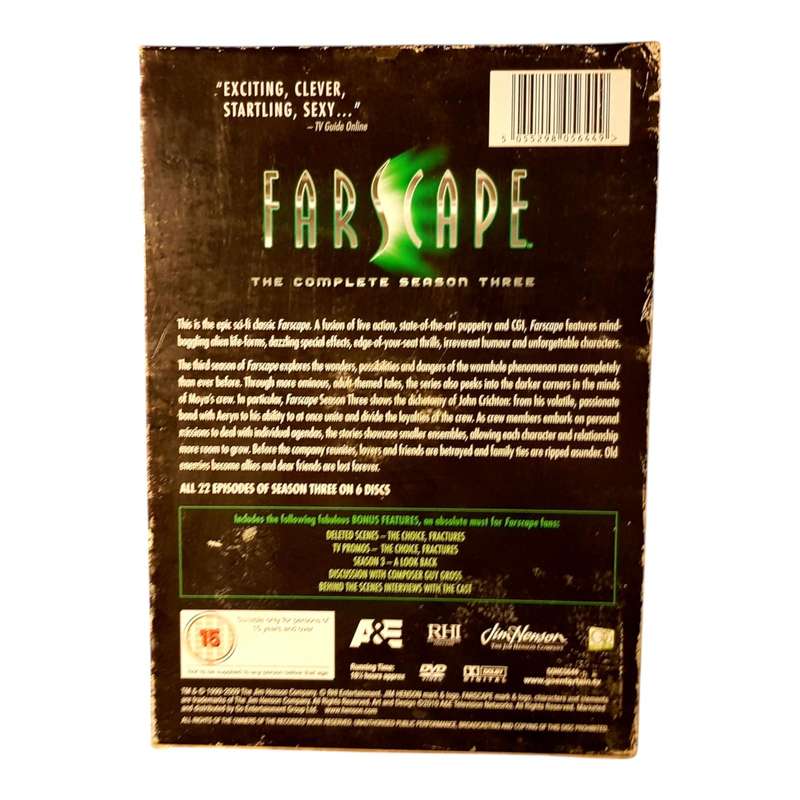 Farscape: Season 3 DVD Box Set 2001 Jim Henson / Hallmark Sci-Fi Classic Region 2