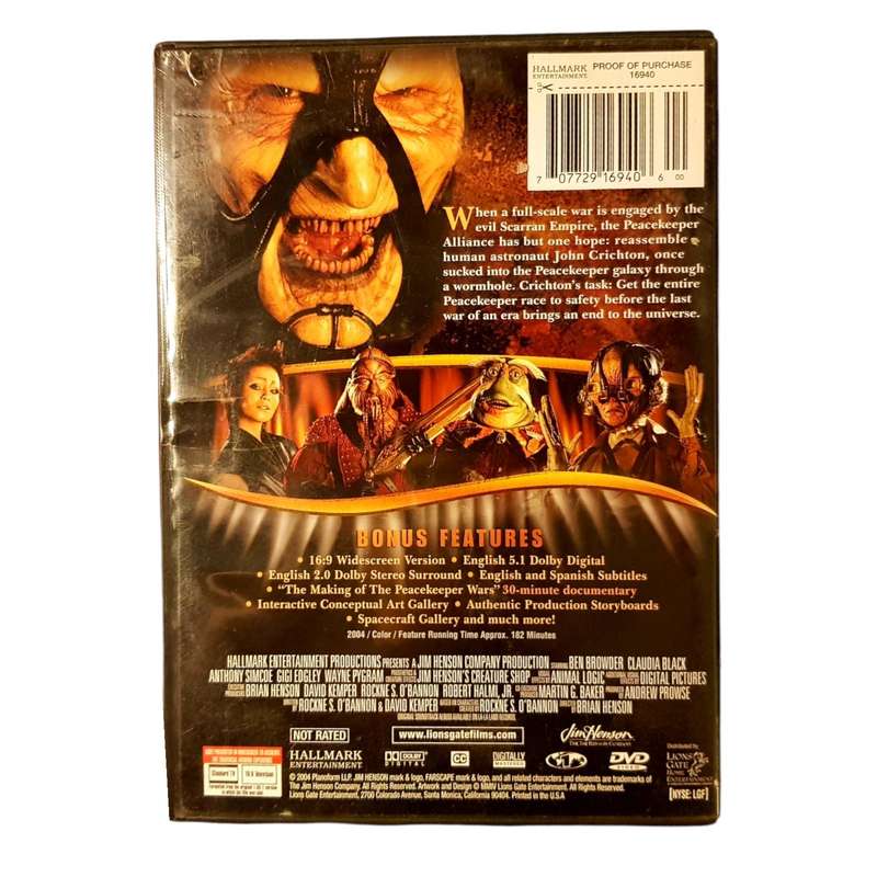 Farscape: The Peacekeeper Wars DVD 2004 Preloved, Very Good Condition