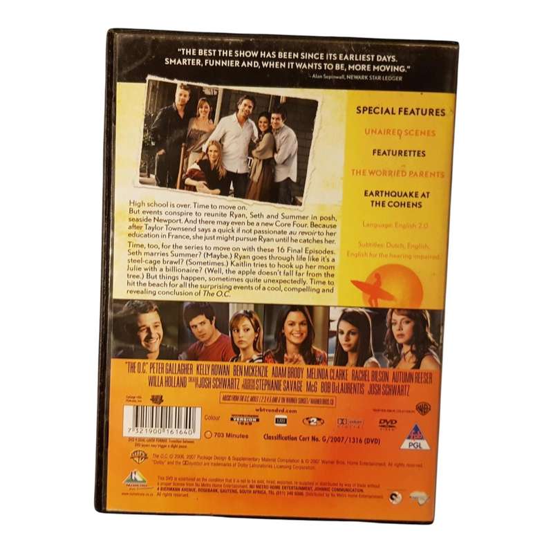 The OC Seasons 1 to 4 Complete Series 4 DVD Box Set Across 25 Discs Region 2
