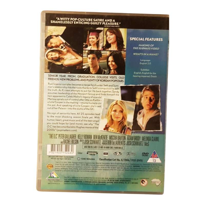 The OC Seasons 1 to 4 Complete Series 4 DVD Box Set Across 25 Discs Region 2