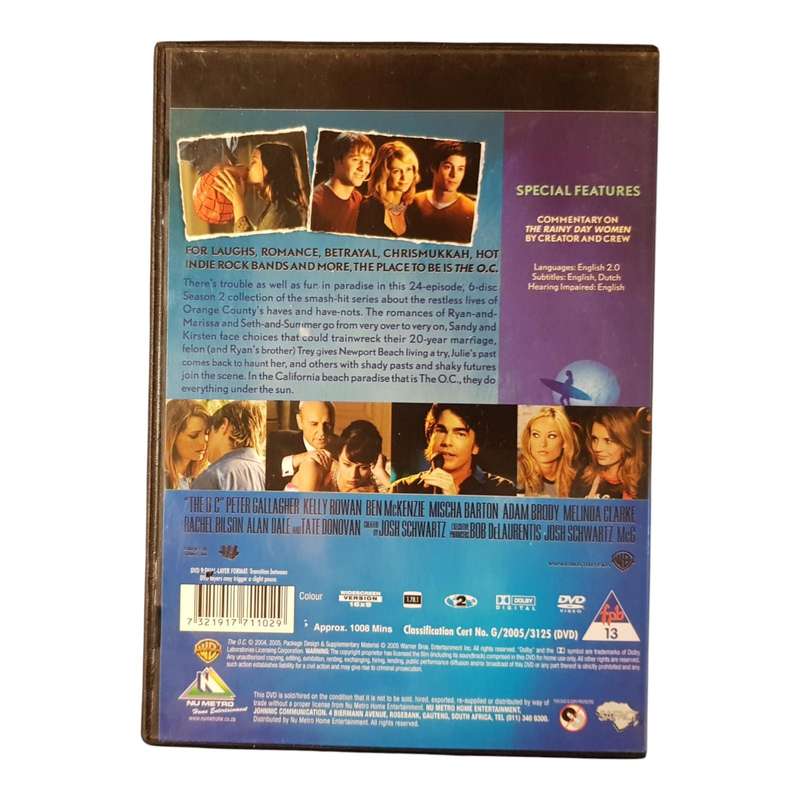 The OC Seasons 1 to 4 Complete Series 4 DVD Box Set Across 25 Discs Region 2